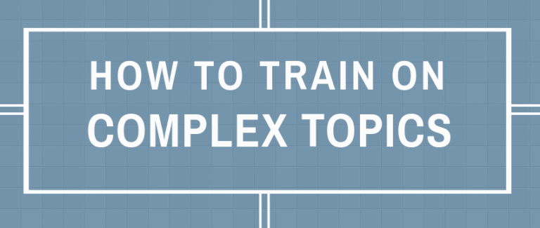 How to Train on Complex Topics
